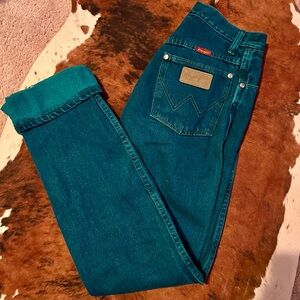 Wrangler Teal Cowboy Cut Jeans